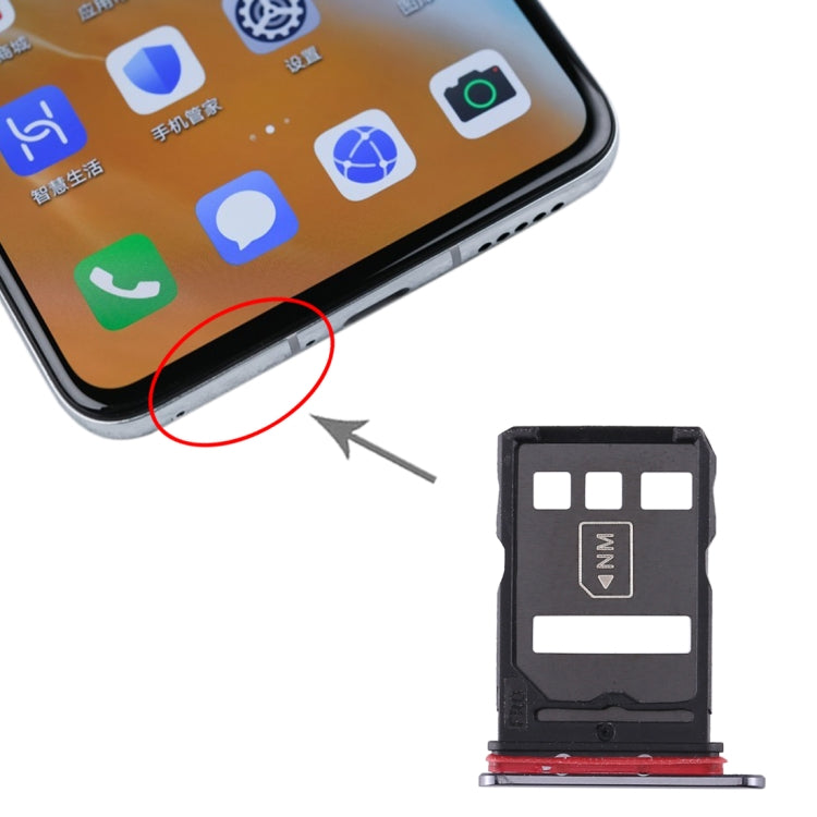 Vassoio scheda SIM + Vassoio scheda NM per Huawei P40, For Huawei P40 Vassoio scheda SIM + Vassoio scheda NM per Huawei P40, For Huawei P40